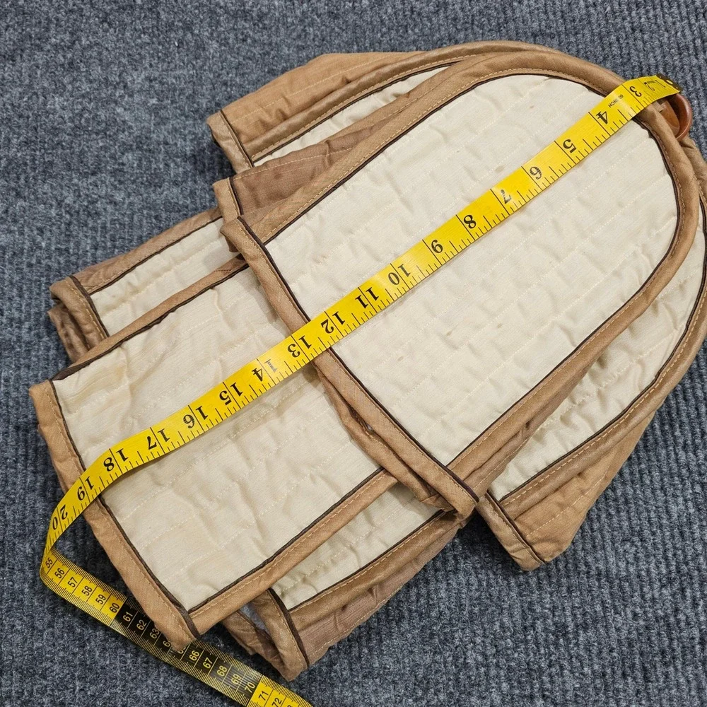 Vintage Appliance Dust Covers Tan Soft Lined Quilted Kitchen Set of 4
